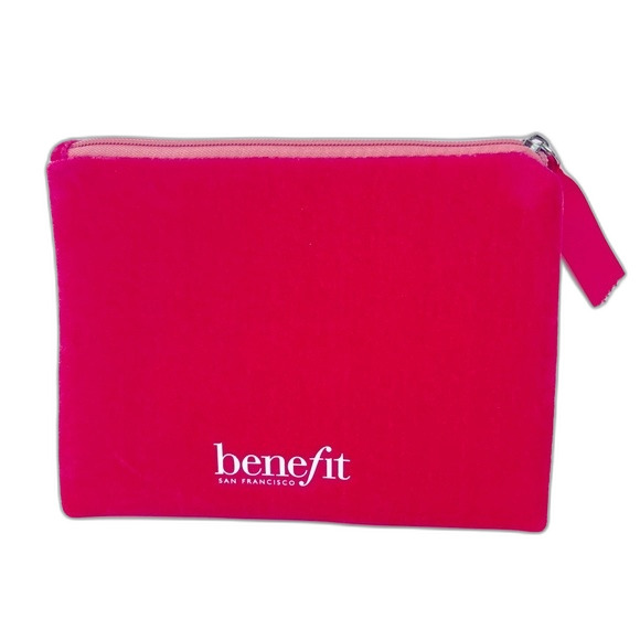 Benefit Makeup Bag Velvet Pink - Picture 2 of 3